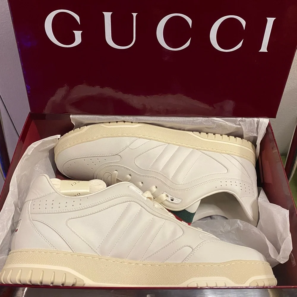 GUCCI NEW MEN'S RE-WEB SNEAKER